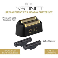 Load image into Gallery viewer, https://stylecraftus.com/media/catalog/product/cache/b50be48194f54833666bd3e560bd3468/i/n/instinct_shaver_replacement_foil_and_cutters_set-sc542b-infographic-v1.jpg