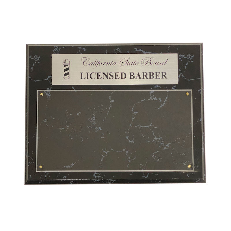 California State Board Licensed Barber Frame