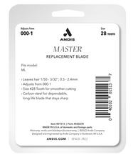 Load image into Gallery viewer, https://cdn-andiswebcontent.azureedge.net/production/images_and_docs/products/01513-clipper-blade-replacement-sm-ml-m-package-back-web.webp
