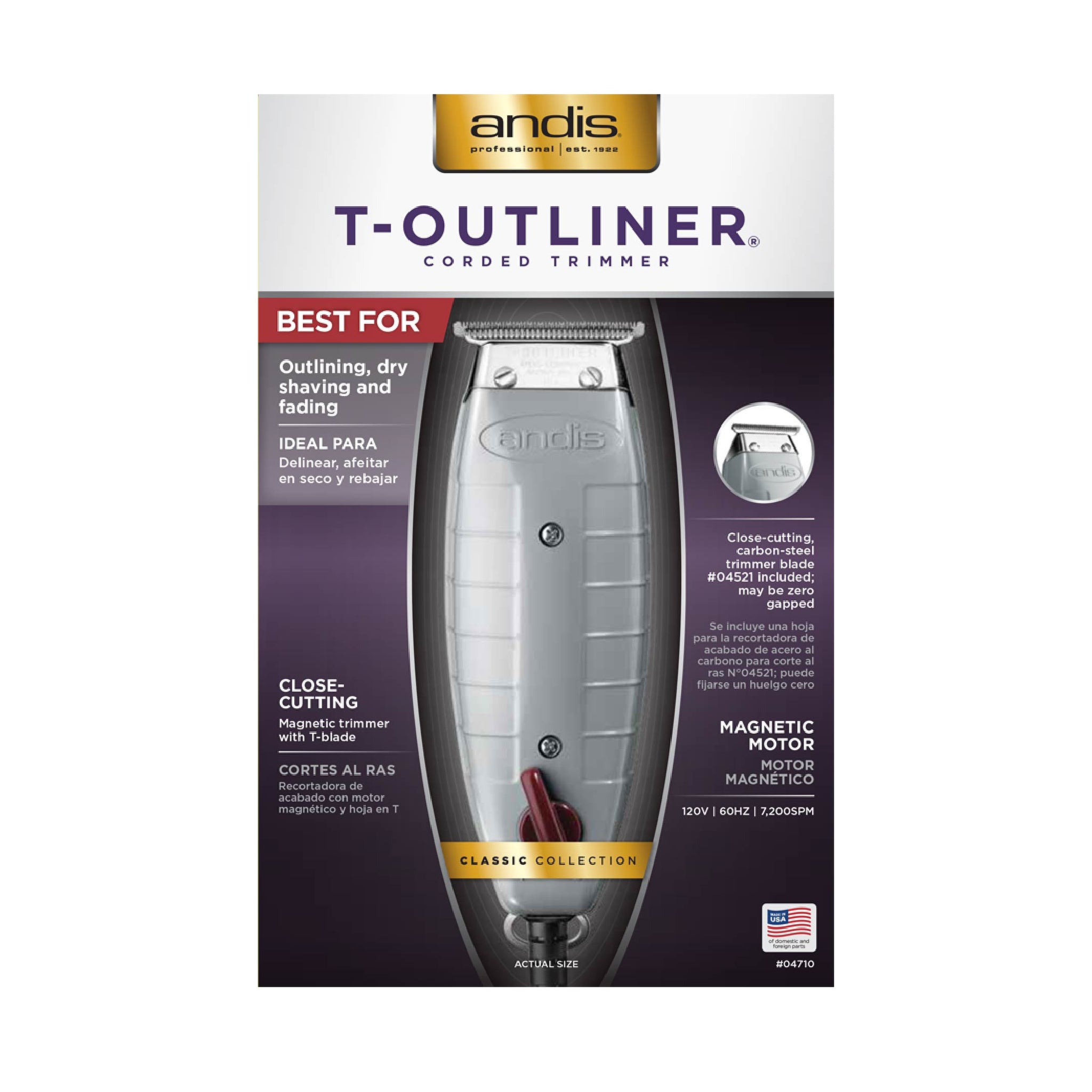 Andis T-Outliner Corded Trimmer | Jazz Z Beauty and Barber
